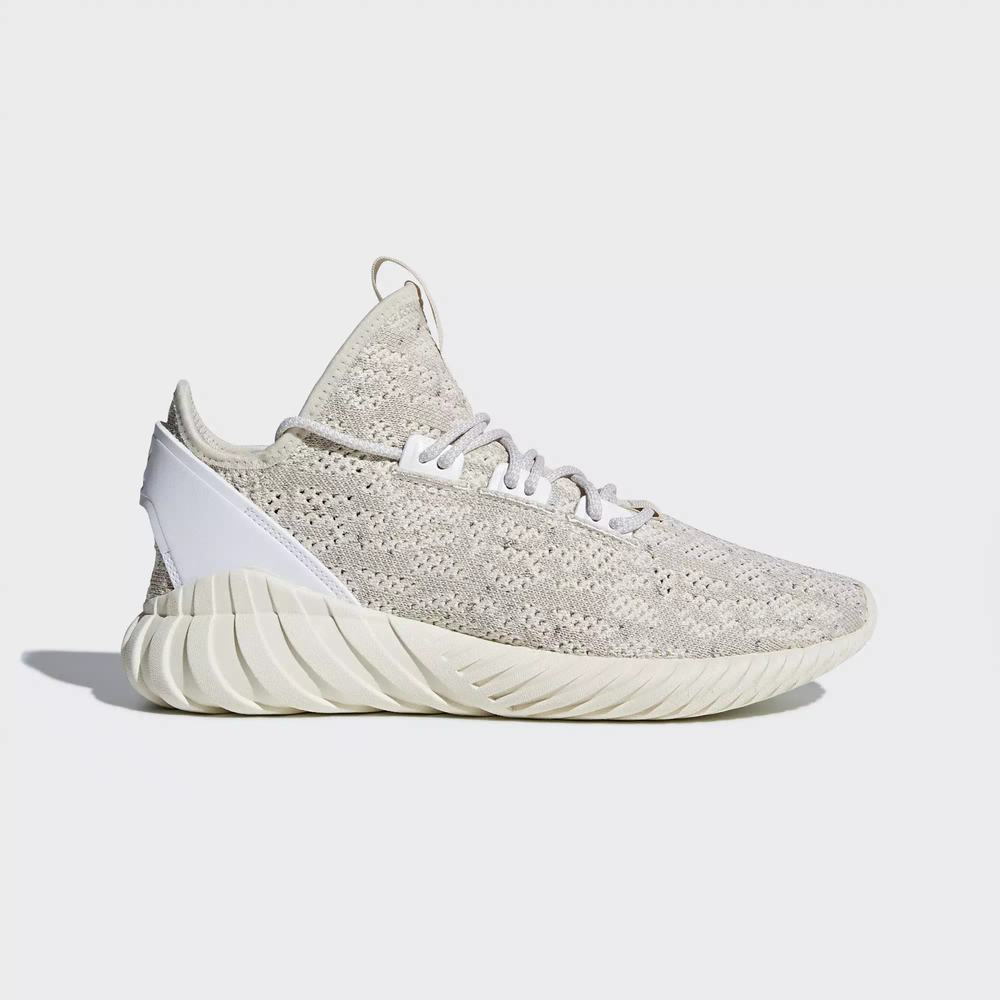 Adidas Tubular Doom Sock Primeknit Tenis Beige Para Hombre (MX-55867)